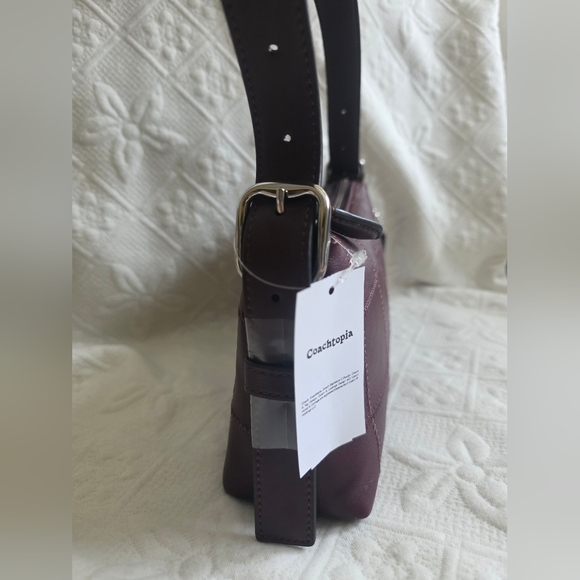 Coachtopia Small Slouchy Alter Ego In Merlot - Picture 6 of 8